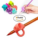 Pencil Grip Writing Aid Holder Pencil Grips For Kids Handwriting NEW Non-Toxic Silicone Posture Correction Finger Trainer Kids Preschoolers Children Special Needs FOR LEFT & RIGHT HANDED By Grip Write