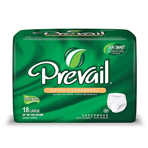 Prevail First Quality Extra Underwear, Large, 44