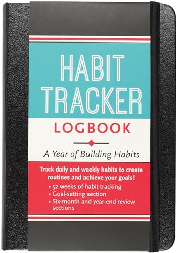 Habit Tracker Logbook (with removable cover band for privacy)
