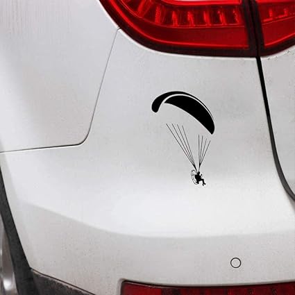 UYEDSR Calcomanías para Coche 12X17.9cm Paramotor Flyer decoración de