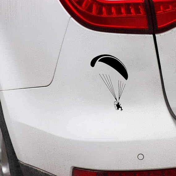 UYEDSR Calcomanías para Coche 12X17.9cm Paramotor Flyer decoración de
