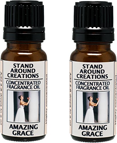 Set of 2 - Concentrated Fragrance Oil - Amazing Grace Type: Italian bergamot and lemon are sweetened w/ jasmine, orange blossom blended w/ sheer musk (.33 fl.oz./each)