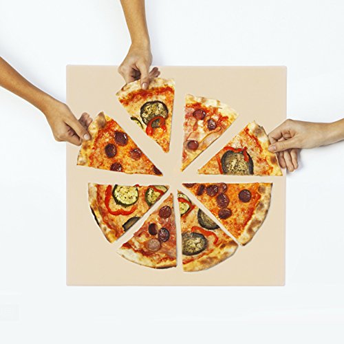 Pizza Stone, Culinary Expertise 12x12 Baking Stones Perfect for Oven Grill & BBQ - Thumbnail 2