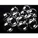 StillCool 120mm Clear Plastic Acrylic Fillable Ball Ornament - Pack of 12 (120mm)