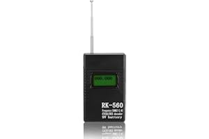 CICIGLOW Portable Handheld Frequency Counter,50MHz-2.4Ghz Frequency Accurate Radio Frequency Test,with Antenna One-Key,Suitable for DCS and CTCSS Testing