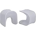 ECR4Kids Wave Seat, 14in - 15.1in Seat Height, Perch Stool, Light Grey, 2-Pack