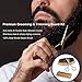 Beard Grooming Kit - Jurgen K Beard Care Kit for Men, Beard Growth Kit 5 in 1 Beard Oil and Balm, Wooden Beard Brush and Comb, Sharp Beard Scissors Luxury Gift Box and Free E-Book