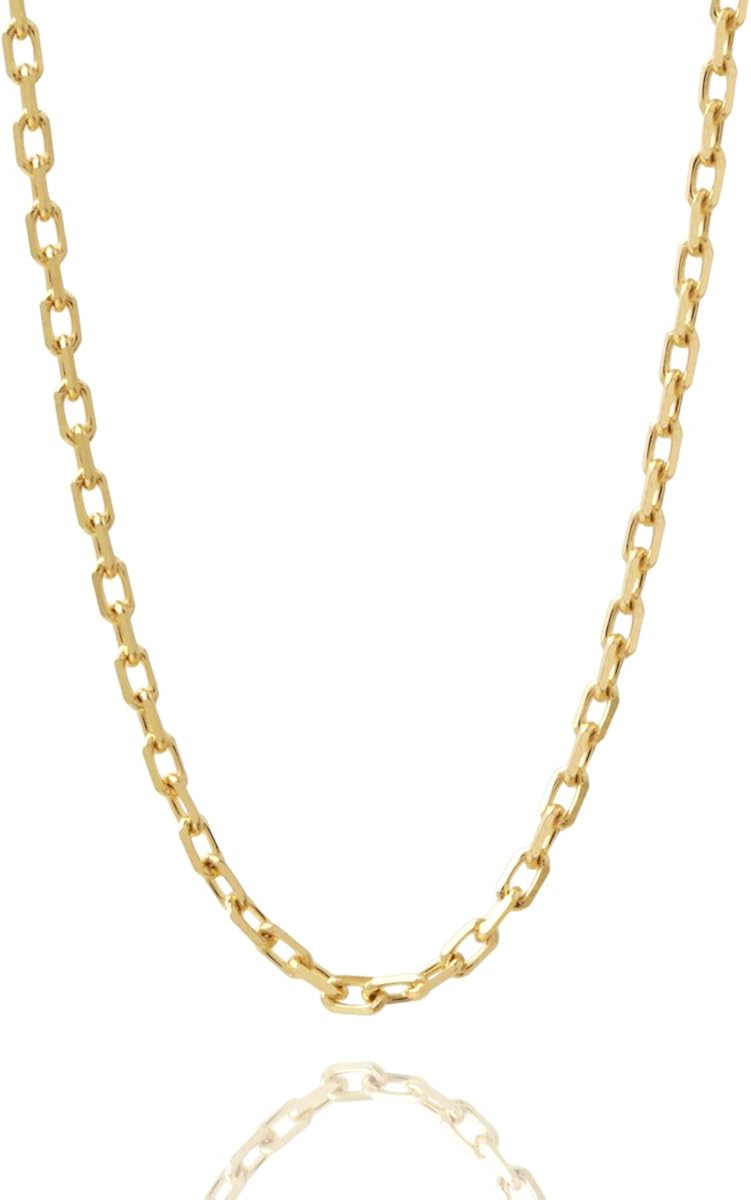 Amazon K18 ゴールド あずき チェーン ネックレス 0 9mm幅 レディース 選べる7サイズ 60cm 18金 ネックレス 通販