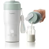 Papablic Portable Bottle Warmer, 85W Fast Baby Bottle Warmer for Travel | 85W Fast Heating | Rechargeable | Wide Mouth & Easy