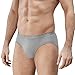 David Archy 4 Pack Men's Micro Modal Low Rise Briefs (S, Gray)