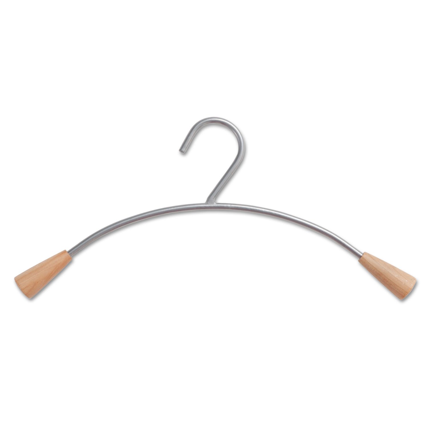 Alba Coat Hanger for Racks Wooden and Metallic Grey Finish Ref PMCIN6 [Pack of 6]