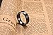 King Will Classic Men 8mm Black Tungsten Carbide Rings Polished Beveled Edge Double Groove Wedding Bands 7