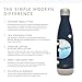 Simple Modern 17 Ounce Wave Water Bottle - Stainless Steel Double Wall Vacuum Insulated Reusable Leakproof -Deep Ocean