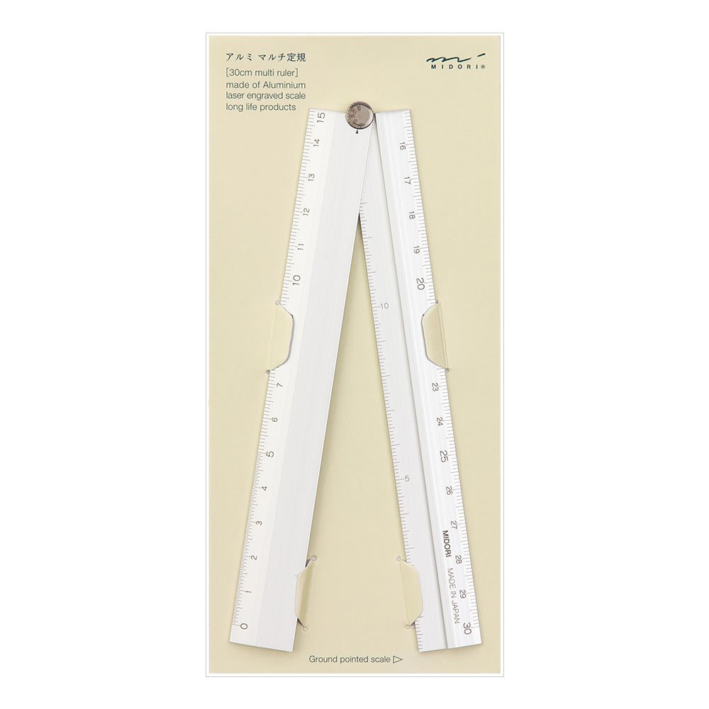 Midori Aluminium Ruler - Grey