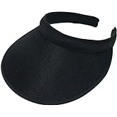 jecvxor Cloth Covered Slip-On Visor for Women, Adjustable Cap Sports Sun Visors for Men