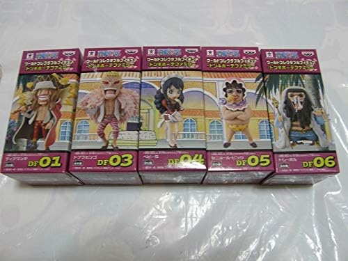 Amazon Co Jp ワンピース ワールドコレクタブルフィギュア ドンキホーテファミリー 画像の5種 ドフラミンゴ トレーボル ディアマンテ ベビー5 ピンク ホビー