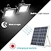 Solar Flood Light Remote Control,JPLSK IP65 Waterproof Dual 126 LED 18W Solar Panel Solar Powered Flood Lights Outdoor for Patio Backyard Garden Driveway Pool