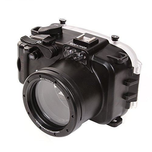 Fotga 40m 130ft Waterproof Underwater Diving Camera Housing Case for Sony A5000 with 16-50mm Lens Camera
