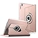 Fintie Case for iPad Pro 9.7-360 Degree Rotating Stand Protective Cover with Smart Stand Cover Auto Sleep/Wake Feature for iPad Pro 9.7 Inch (2016 Version), Rose Gold