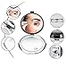 Compact Mirror,E'YOBE 1X/10X Lighted Magnifying Mirror, - 4.13 Inches Travel Makeup Mirror,Daylight LED,Compact,Portable for Purses