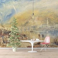 Wall Murals Self-Adhesive Removable The Dogana and San Giorgio Maggiore by Joseph Mallord William Turner Wallpaper Home Decoration for Living Room,Bedroom - 66x96 inches
