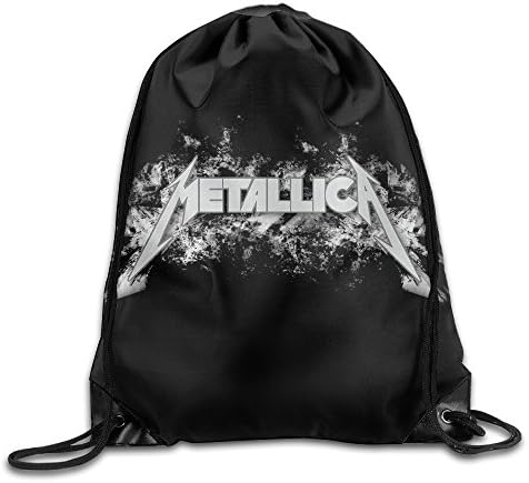 Metallica Fashion Logo Drawstring Backpack Outdoor Bag