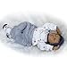Terabithia 50cm Black Rare Alive African-American Sleeping Reborn Baby Boy Dolls, May God Bless You