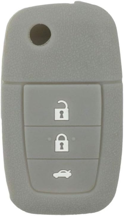 BROVACS Silicone Cover Protector Case Holder Skin Jacket Compatible with HOLDEN COMMODORE VE 3 Button Remote Flip Key Fob CV8551 Grey