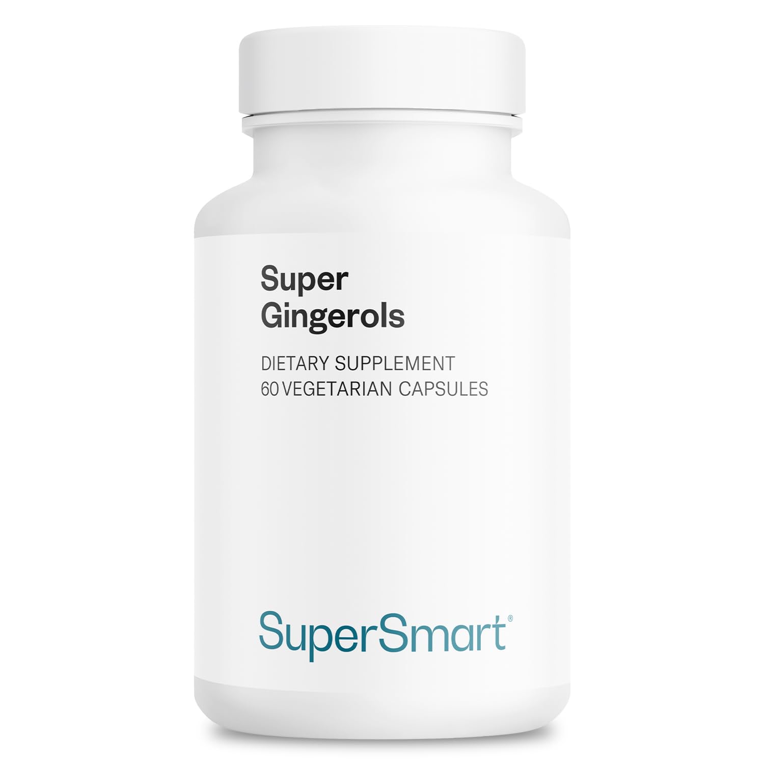 Supersmart - Super Gingerols - Ginger Root Extract Standardised to 20% Gingerols - Digestive Support & Anti Inflammatory Supplement | Non-GMO & Gluten Free - 60 Vegetarian Capsules