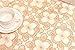 ADASMILE A & S Embroidered Tablecloth Square Lace Floral Crochet Table Cover Florals for Round Tables Hollow Out Party Wedding 36