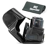 MegaGear Ever Ready Protective Leather Camera Case, Bag for Canon PowerShot SX60 HS Digital Camera (Black)