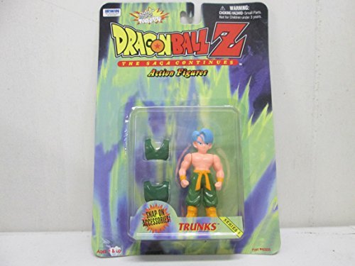 Dragon Ball Z The Saga Continues Action Figure Trunks Series 3 With Snap on Accessories