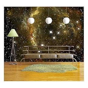Colorful Space Star Nebula - Removable Wall Mural | Self-Adhesive Large Wallpaper - 66x96 inches