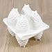 OUNONA 8 Lattices Pine Cone Shaped Silicone Mold Baking Tools for Cakes Mousse Ice Cream Chocolate