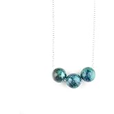 Dainty Azurite Real Crystals Pendant Necklace, Protection Gemstone Necklace, Energy Healing Spiritual Crystals, Birthday, Gift for Women, Gemstone Jewelry 18 inch AAA+ Quality (azurite)