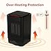 KEYNICE Electric Table Heater 950/450W Warming 5-inch Portable Ceramic Personal Space Heater with Over Heat Protection, Tip over Protection Mini Heater for Home Office Indoor Use - Black