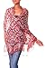 NOVICA Artisan Handmade | 100% Silk Batik Shawl Artisan Wrap Red Shawl | Lightweight Silk Shawl | Handmade Silk Batik Shawl | Travel Silk Shawl | Silk Scarf For Women | Patterned Floral Wine Garden