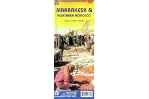 Marrakesh & Northern Morocco 1:7,400 / 1:1,400,000 Travel Map