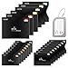 [Travel Version] Aerb RFID Blocking Sleeves, 22 RFID Card Sleeves W Luggage Tag(16 Credit Card Holders & 6 Passport Protectors) Identity Theft Protection Upgraded Design Perfectly Fits Wallet/Purse