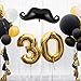Gejoy 8 Pieces Moustache Black Balloons Large Beard Balloons Moustache Foil Balloons for Wedding Birthday Baby Shower Graduation Party Decoration Supplies 40 Inches