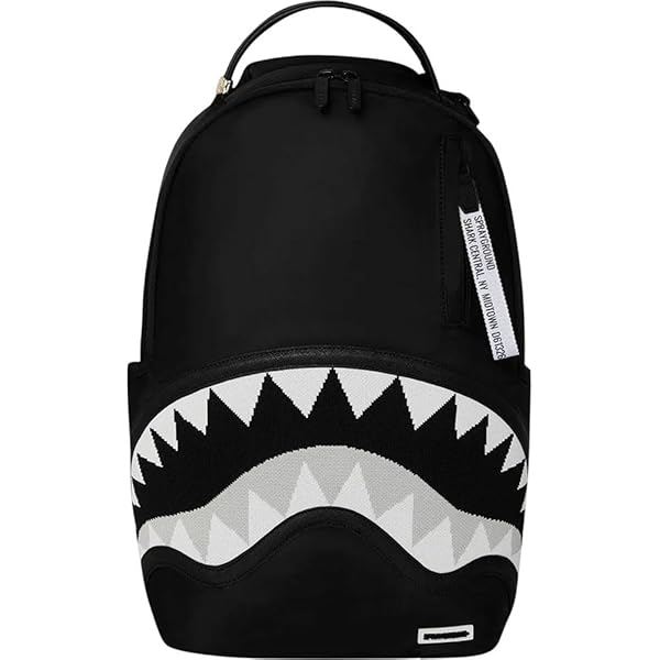Mochilas Sprayground Shark Central Hombre Negras En Mochila Sprayground Shark Central - Estilo Tiburón Para Hombre Mochilas Sprayground Shark Central Hombre Negras De