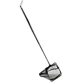 AQUANEAT Aquarium Net with Extendable Long Handle, Adjustable Wastes Skimming Cleaning Tools for Fish Tanks