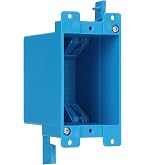 Newhouse Electrical New Work Nail Outlet Box – 1 Gang 18 Cu In, PVC, UL Certified For Residential & Light Commercial Use