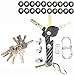 Smart Compact Key Holder Keychain Organizer- made of carbon fiber For Those Who like to stay Organized Fits all type of keys Up To 18 Tools Comes With Bottle Opener And Carabiner,Ring For Car Fobs
