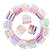 Unicorn Hair Ties Bracelet, 80Pcs, Party Favors Birthday Gifts Supplies, Elastic Ponytail Holders Decorations for Girl and Children
