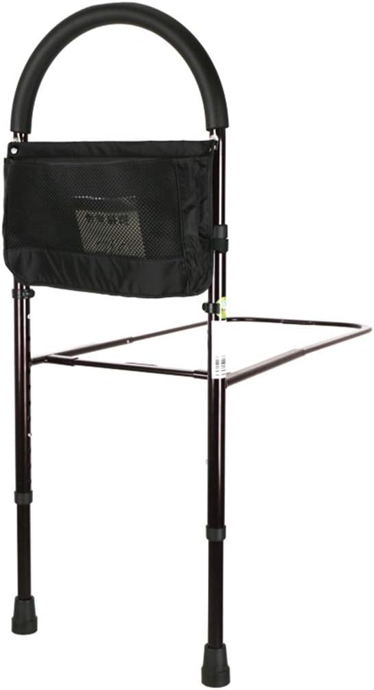 WWSHM Bed Assist Bar with Storage Pocket, Height Adjustable Bed Rails