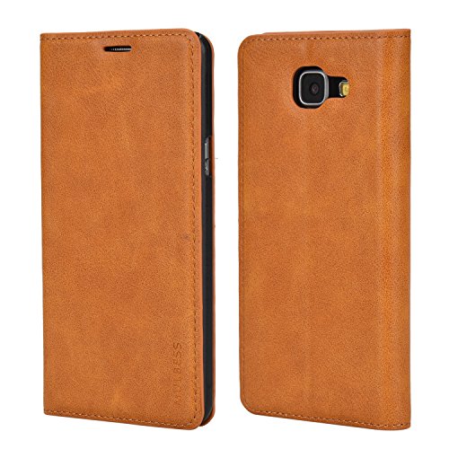 Samsung Galaxy A5 (2017) Case,Mulbess PU Leather Wallet Case With KickStand for Samsung Galaxy A5 (2017),Brown