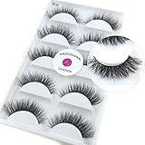 Luxurious 100% Siberian Mink Fur 3D False Eyelash LASGOOS Degisn Natural Messy Corner Thick Volume Fluffy Soft Fake Eyelashes 5 Pairs/Box (A19)
