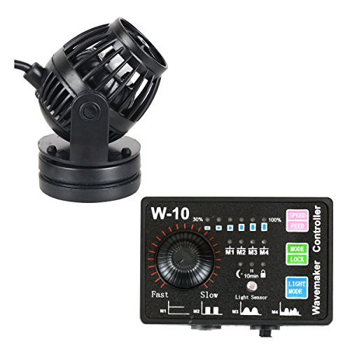 Uniclife 1058 GPH Controllable Wavemaker with W-10 Controller and Magnet Mount for Marine Freshwater Aquarium Circulation Pond