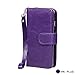 Case for iPhone 6/6S Plus,xhorizon TM FLK Premium Leather Folio Wallet Magnetic Purse Flip Book Style Multiple Card Slots Cash Case Cover for iPhone 6 Plus/6S Plus (Purple)